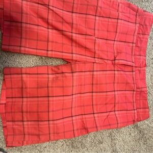 Izod Red Plaid Shorts